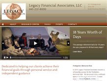 Tablet Screenshot of legacyfinancialassociates.com